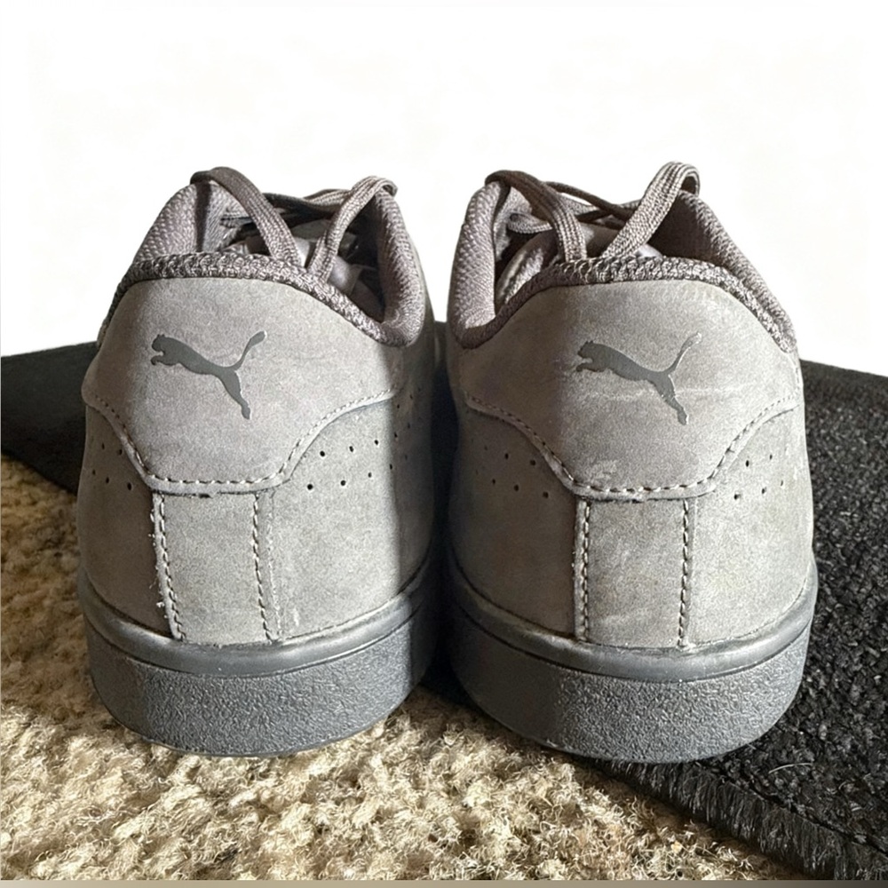 Puma Smash v2 L Gray Sneakers US 10 EU 43 Leather Casual - Picture 5 of 9